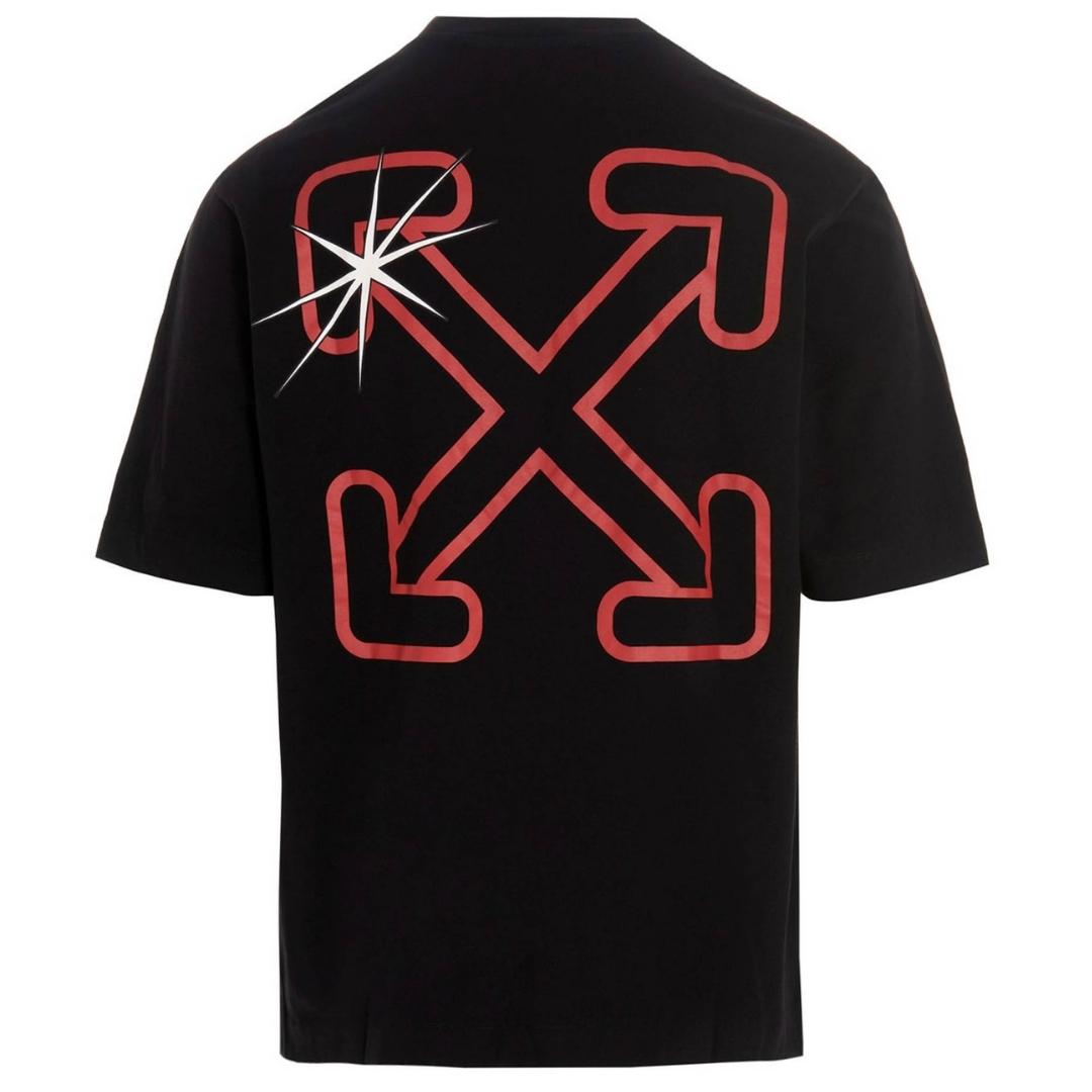 Off-White Star Arrows Logo Black T-Shirt