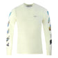 Off-White Diagonal Colour Paint Logo White Long Sleeved T-Shirt