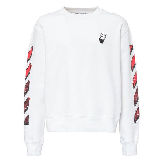 Off White Marker Logo White Jumper