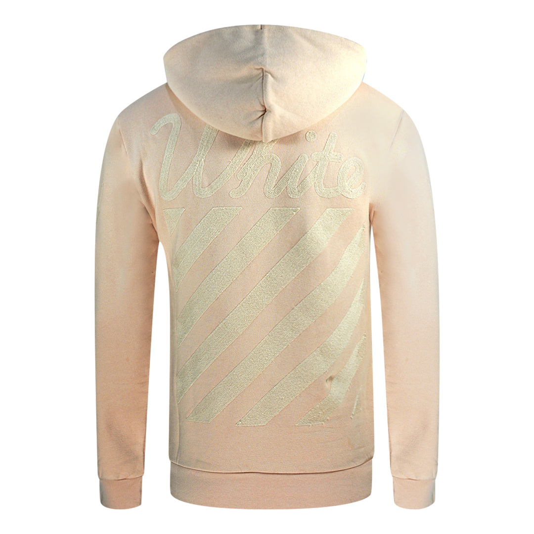 Off-White X KITH Diag Design Pink Slim Hoodie