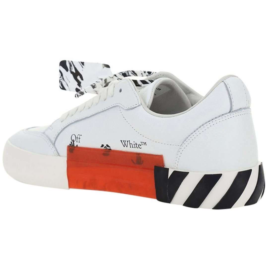 Off White Low Vulcanized White Sneakers