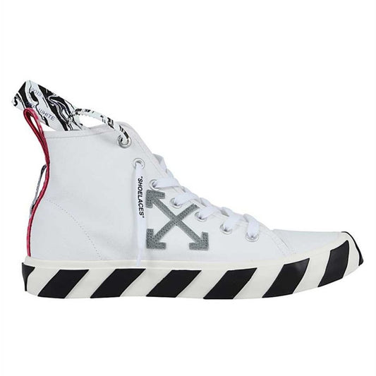 Off-White Vulcanized Mid Top Canvas White Sneakers