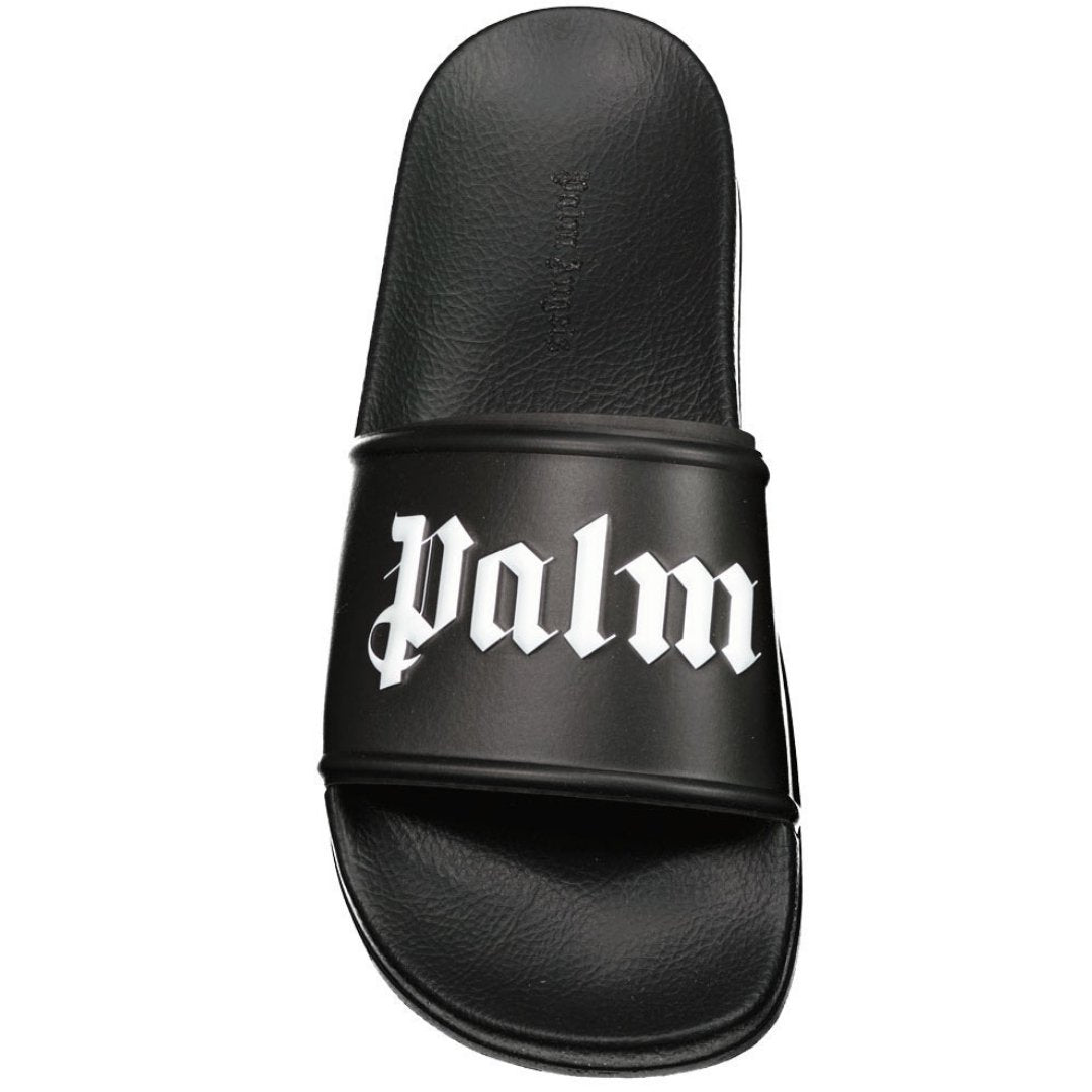 PALM ANGELS POOL SLIDES IN BLACK