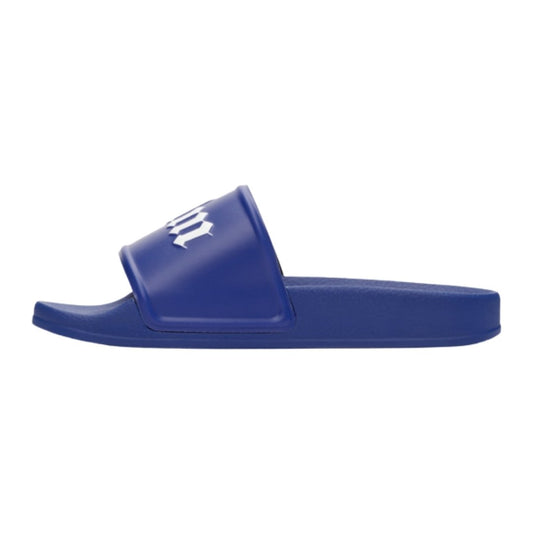 Palm Angels Print Blue Slides