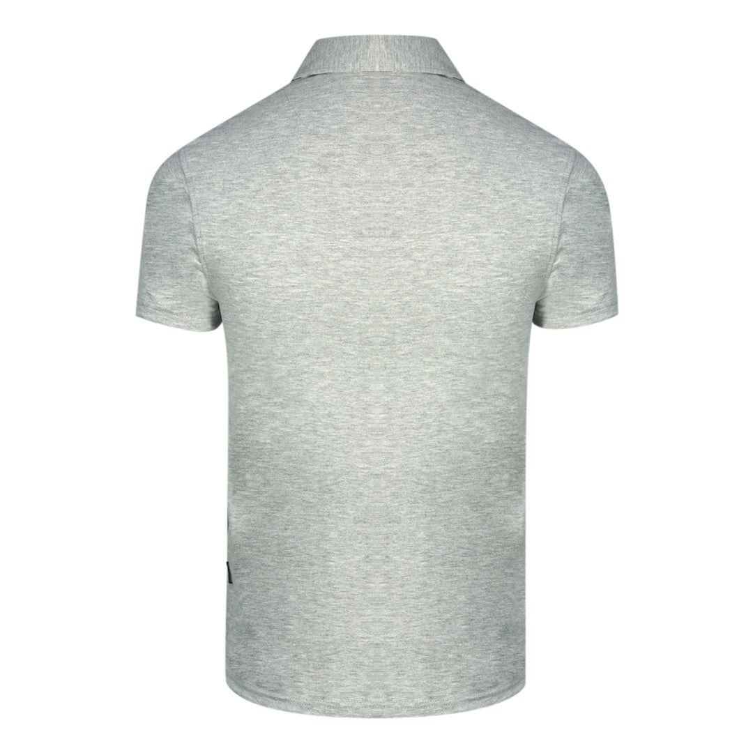 Aquascutum Aldis Crest Block Logo Grey Polo Shirt