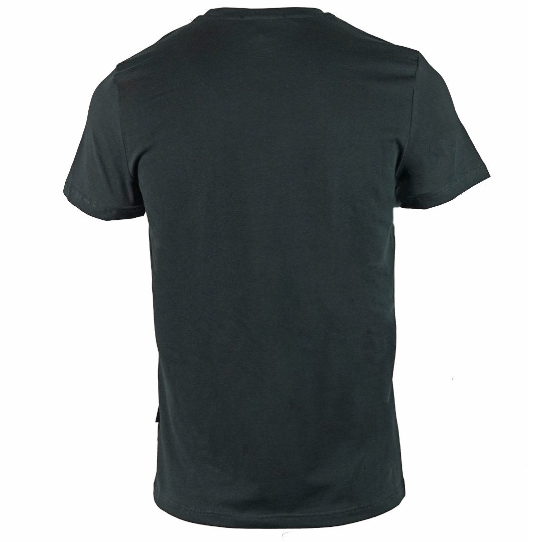 Aquascutum Aldis Check Logo Black T-Shirt - Style Centre Wholesale