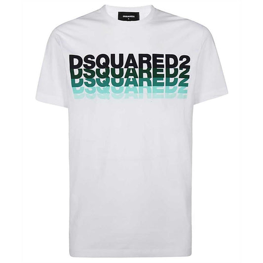 Dsquared2 Multi Brand Fading Logo White T-Shirt