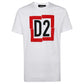 Dsquared2 Broken Box Logo White T-Shirt