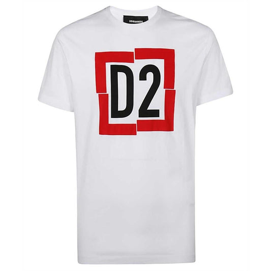 Dsquared2 Broken Box Logo White T-Shirt