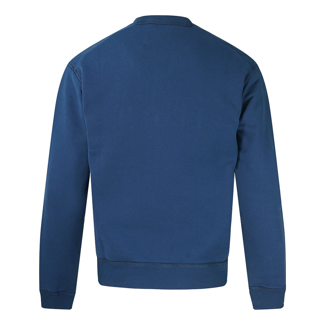 Dsquared2 Large Embroidered ICON Logo Blue Jumper