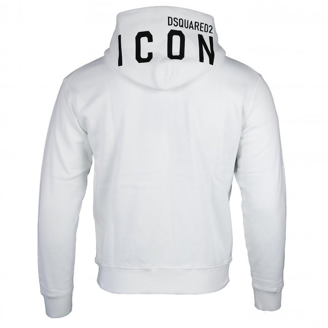 Dsquared2 Cool Fit ICON White Zip Hoodie