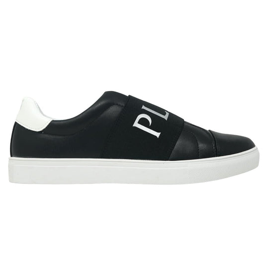 Philipp Plein Sport Band Logo Slip On Black Sneakers