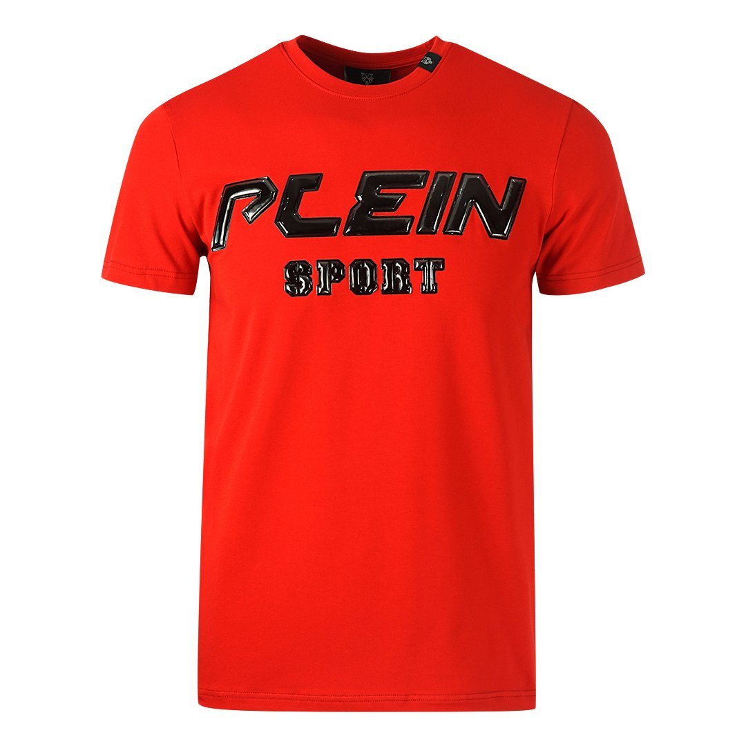 Philipp Plein Sport Black Logo Red T-Shirt