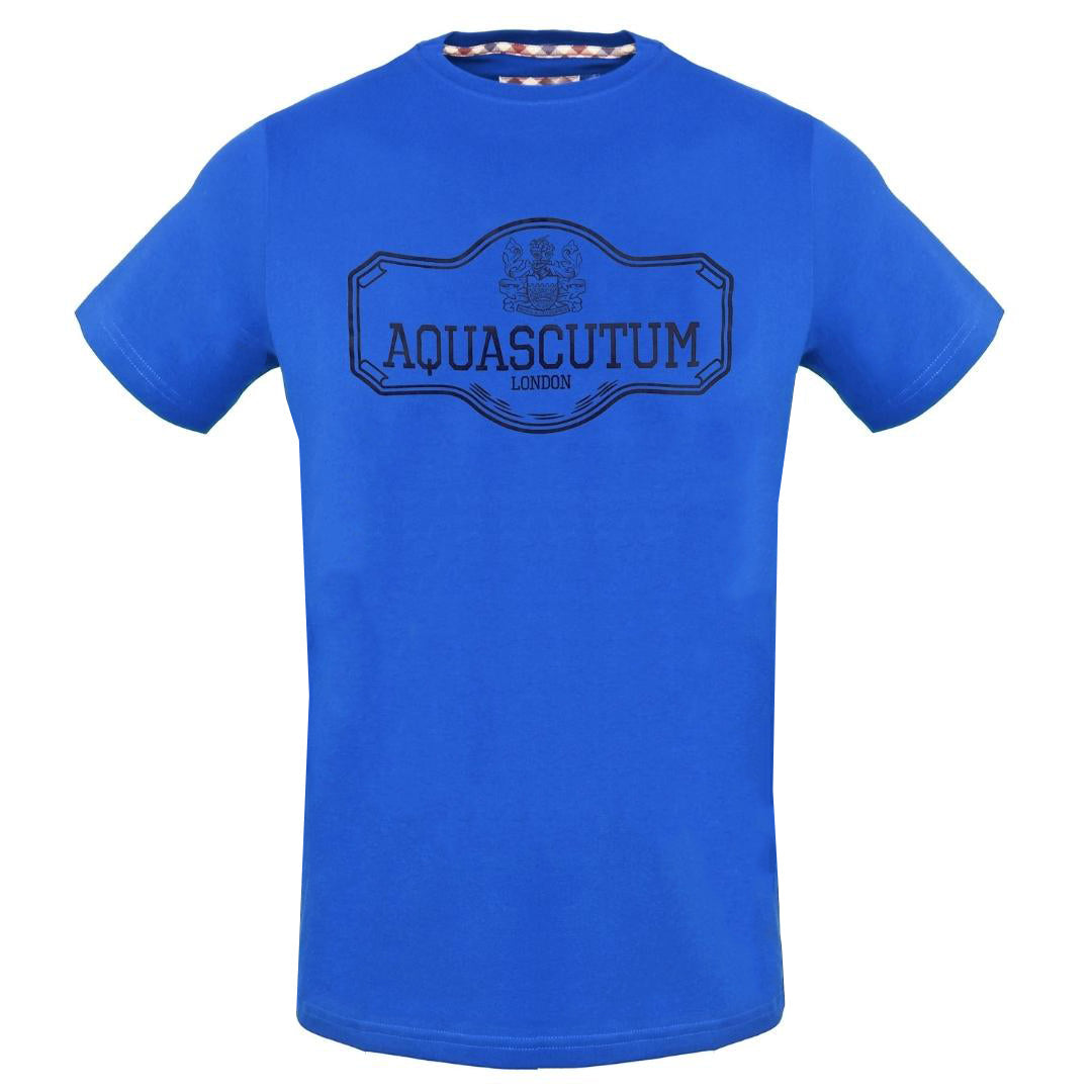 Aquascutum TSIA09 81 Blue T-Shirt - Style Centre Wholesale