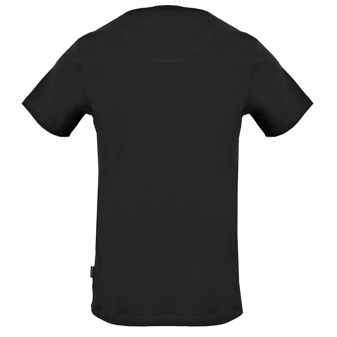 Aquascutum Vertical Logo Black T-Shirt