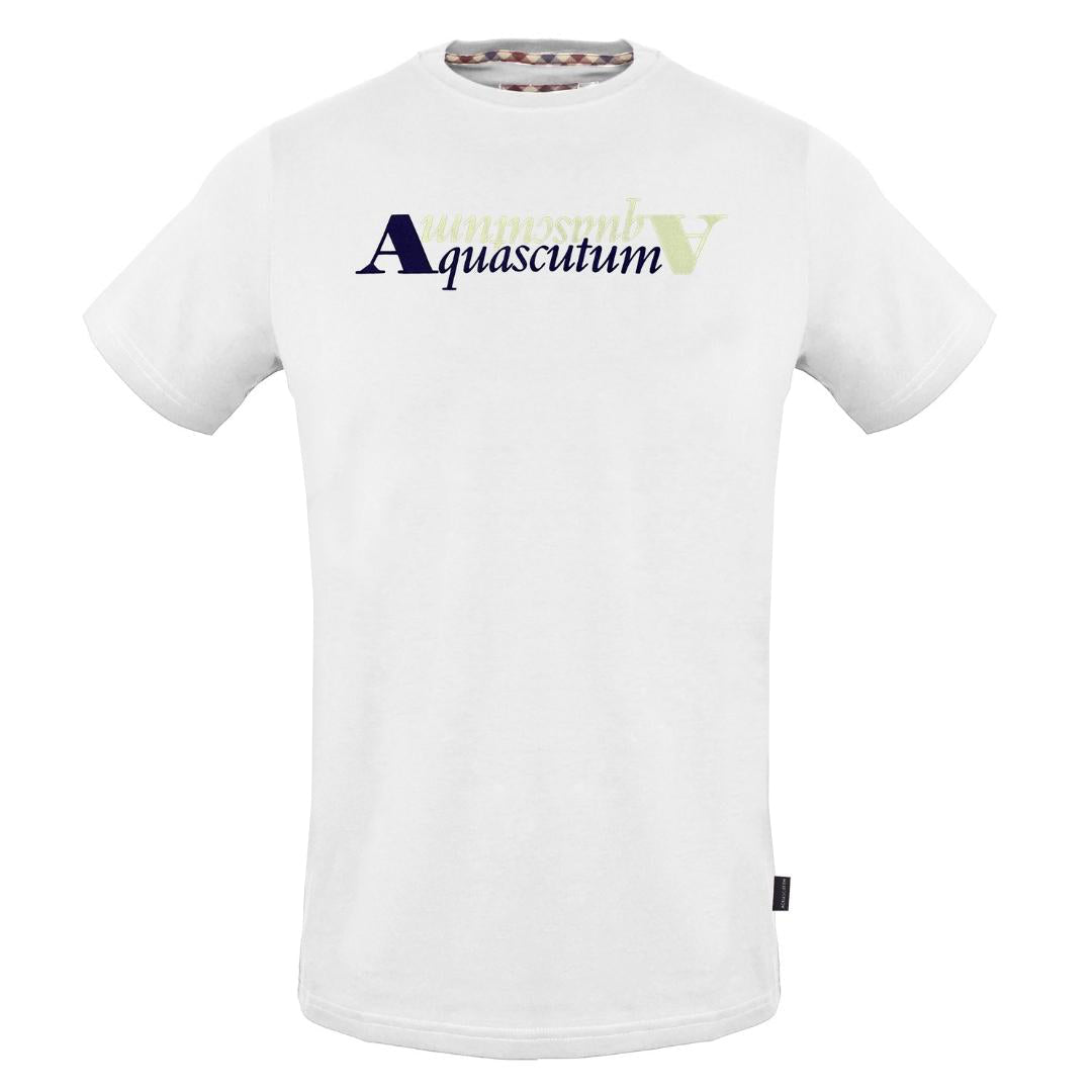 Aquascutum TSIA25 01 White T-Shirt - Style Centre Wholesale